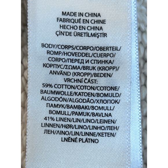 Polo Ralph Lauren Womens Patchwork Aztec Linen Blend Cardigan Sz S Tan Western - Picture 8 of 13